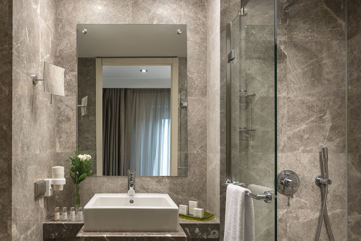 2x2 adjoining family | bathroom | shower, rainfall showerhead, free toiletries, hair dryer