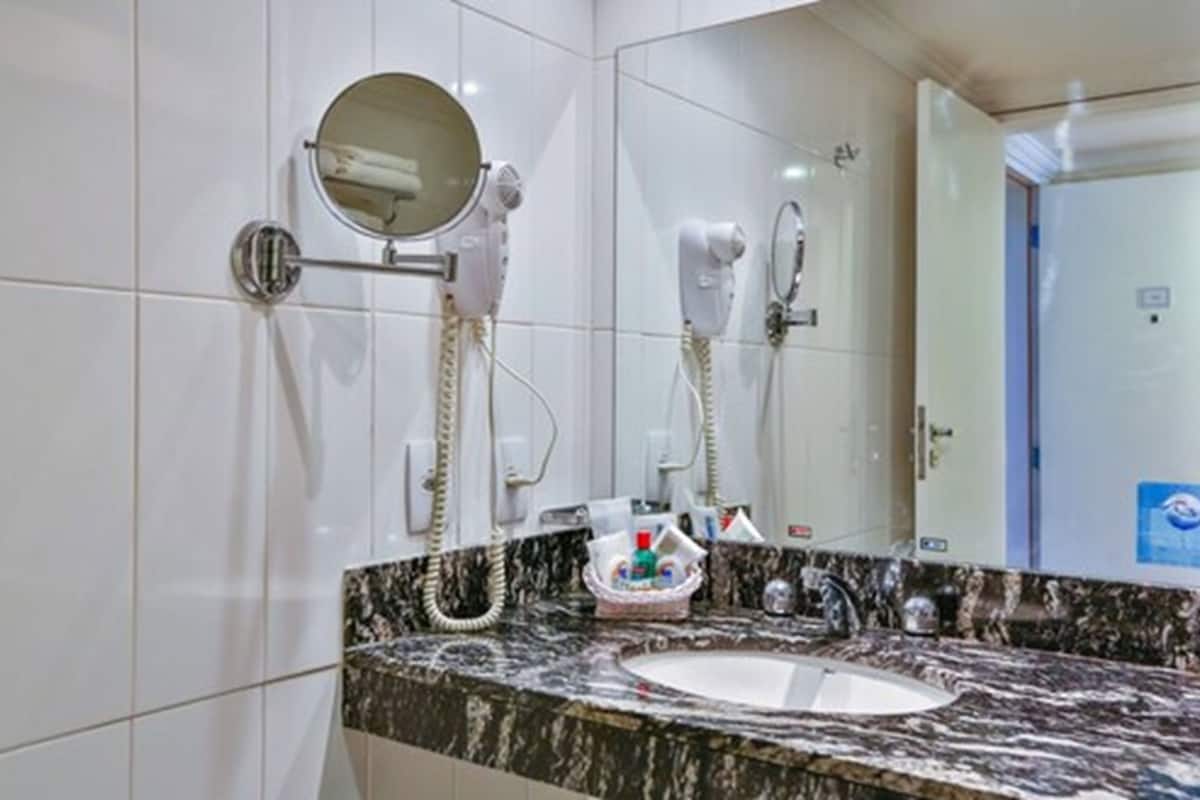 superior double room, 1 queen bed | bathroom | shower, free toiletries, hair dryer, towels