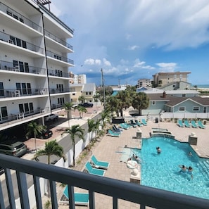 Studio, One King and One Sofa Bed, Pool View (Tropical Poolside Studio) | View from room
