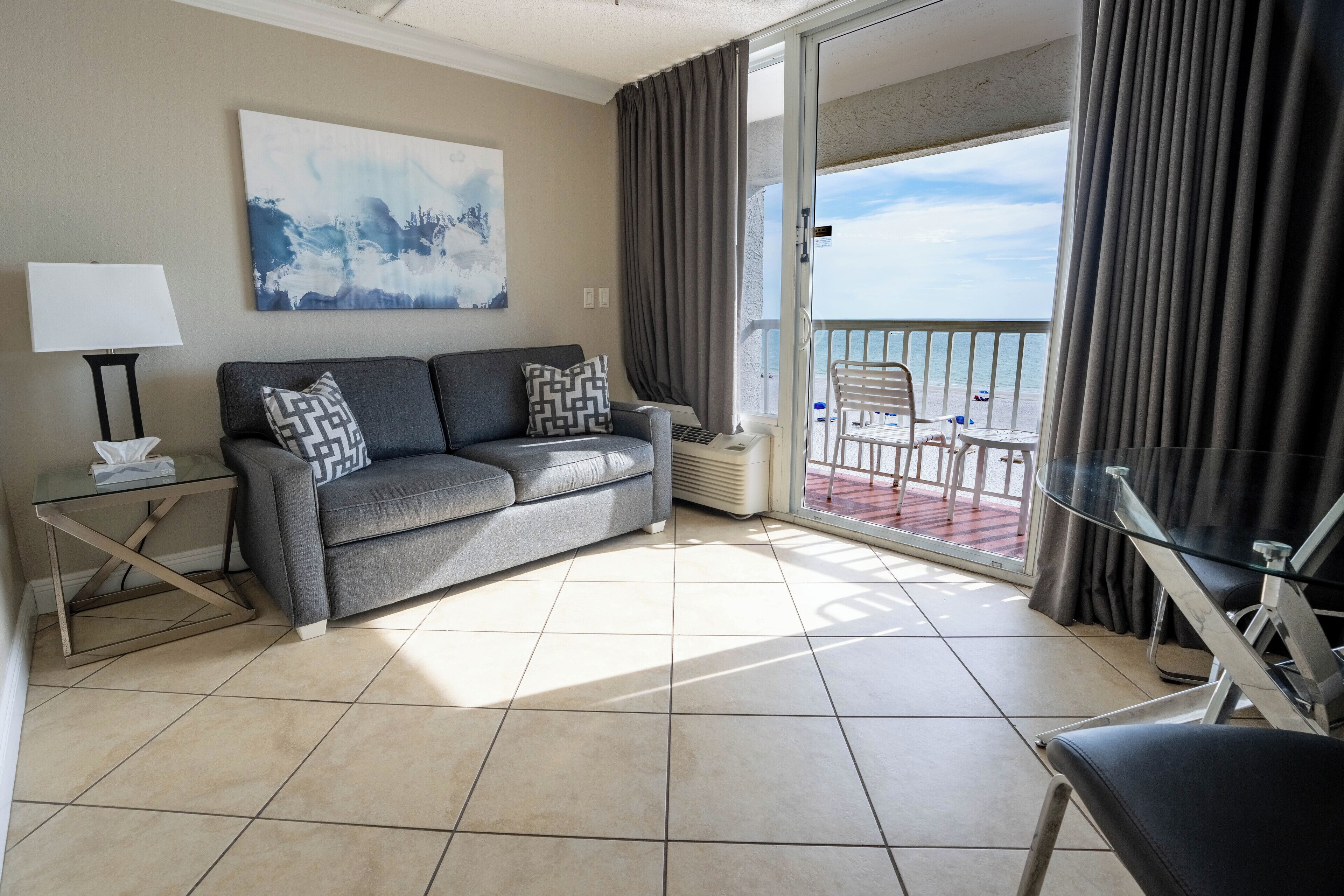 Studio, One Queen and One Sofa Bed, Beachfront | Iron/ironing board, cribs/infant beds, bed sheets