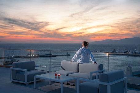 Rooftop terrace. Petasos Chic Hotel
