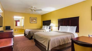 Standard Room, 2 Queen Beds, Non Smoking | Premium bedding, blackout drapes, iron/ironing board, free WiFi
