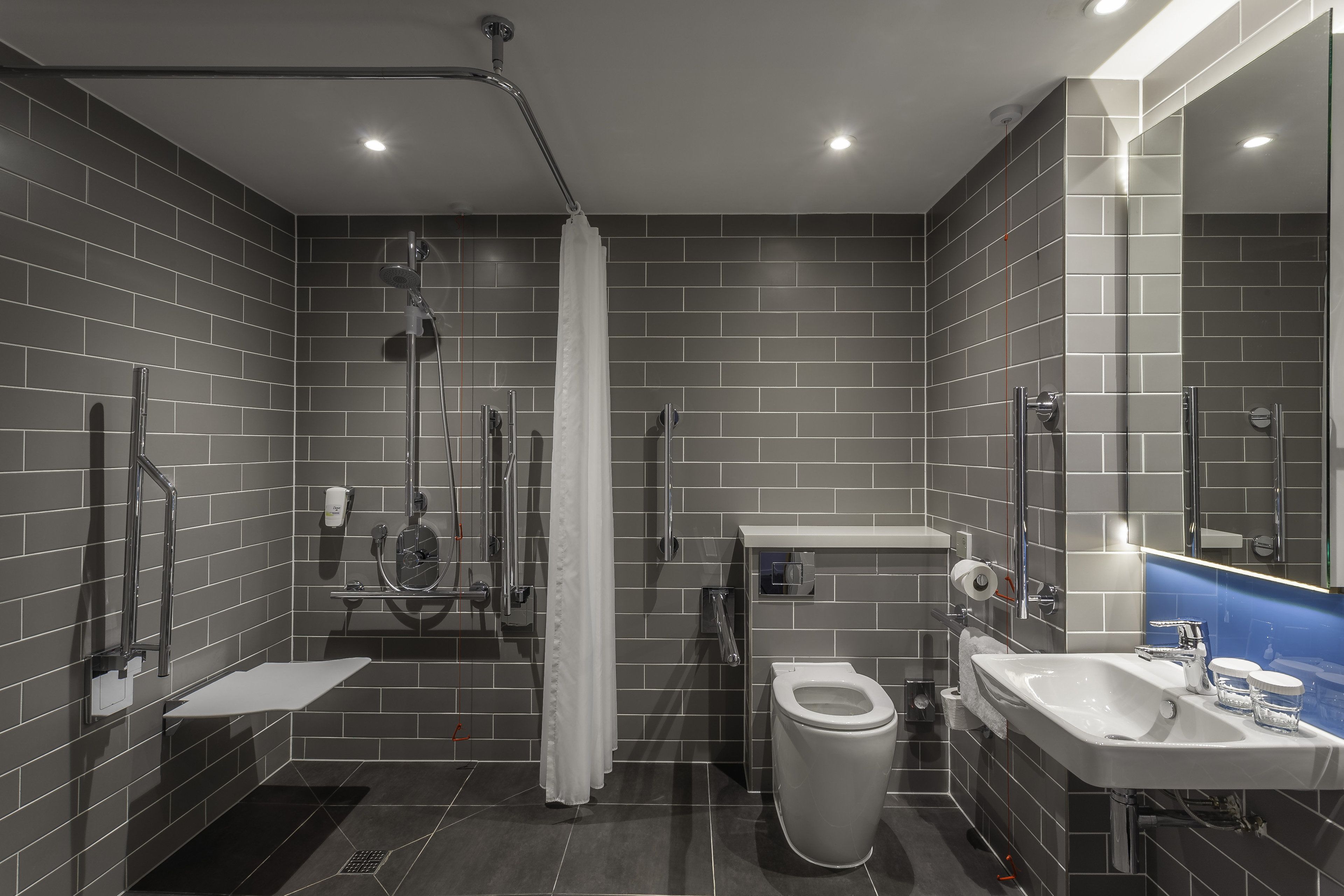 standard room, 1 double bed with sofa bed, accessible | bathroom | bathtub, hair dryer, towels