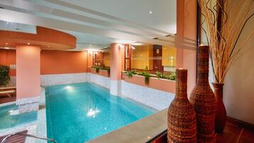 Indoor pool, outdoor pool