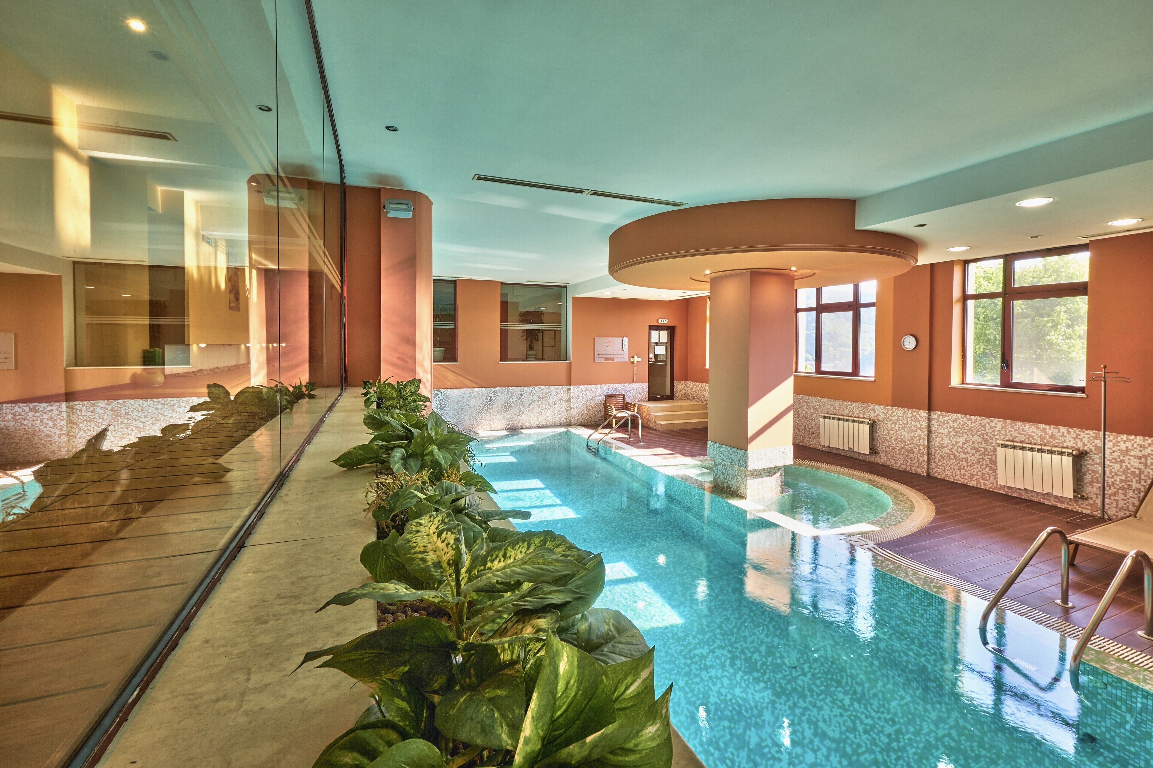 Indoor pool, outdoor pool