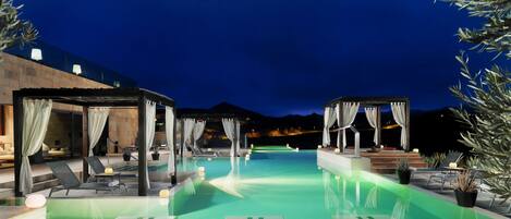 Indoor pool, outdoor pool