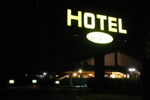 Front of property – evening/night