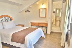 Desk, blackout curtains, iron/ironing board, free WiFi