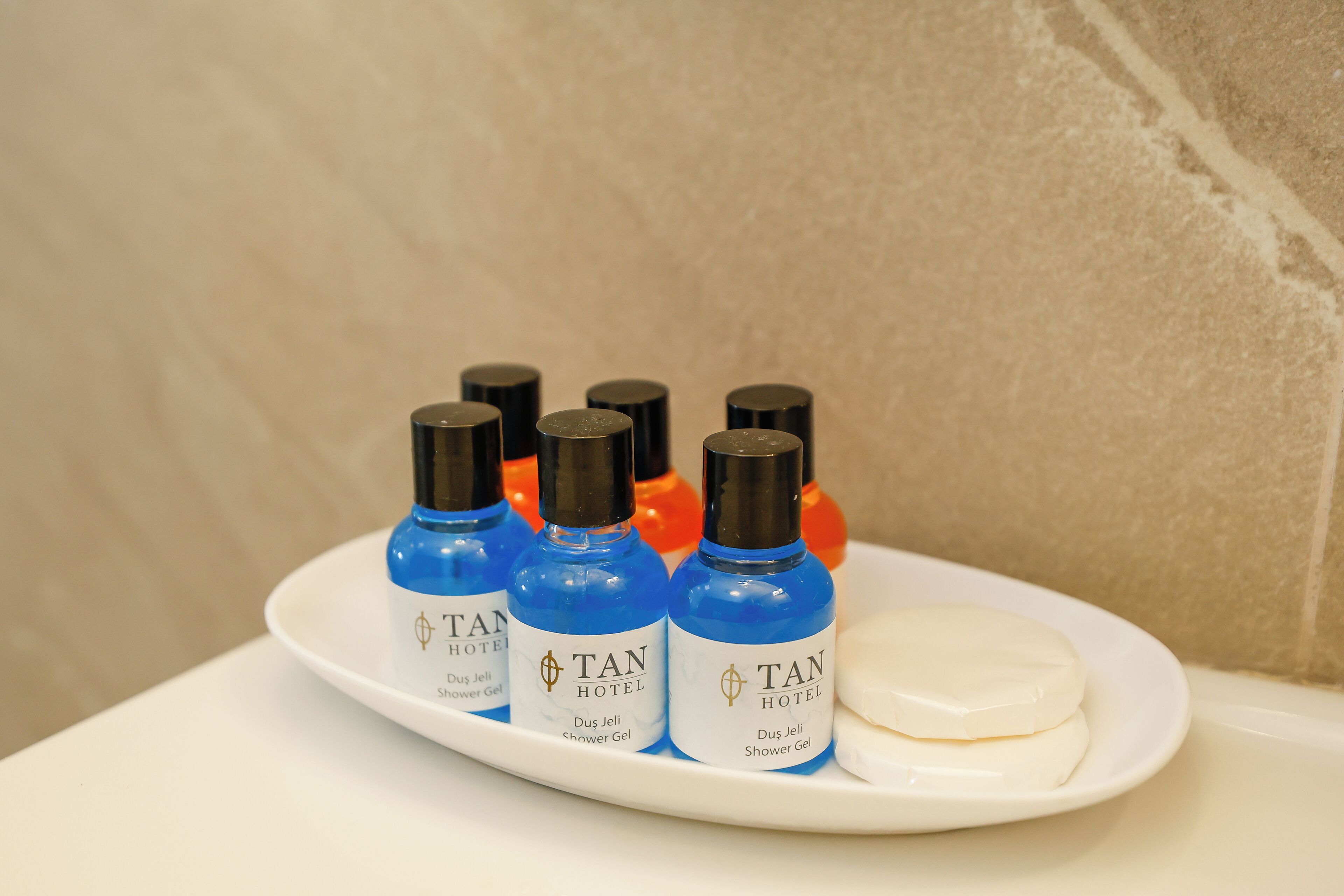 free toiletries, hair dryer, slippers, towels