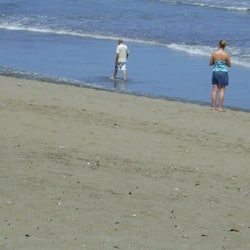 On the beach