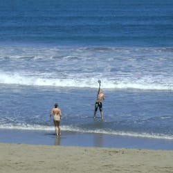 On the beach