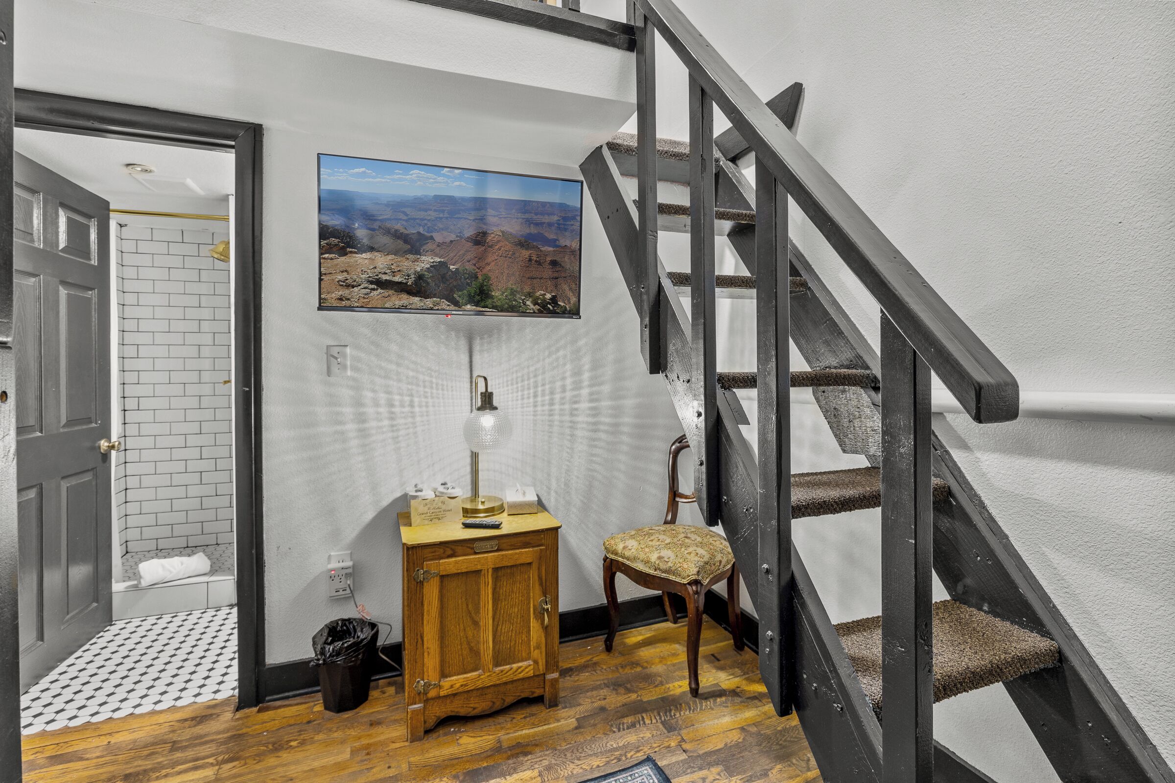 economy room (backpacker's loft) | television