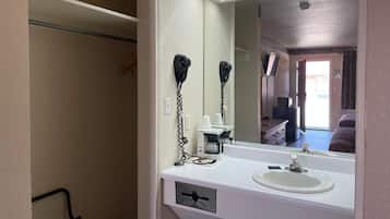 Free toiletries, hair dryer, towels