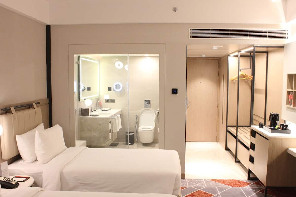 Minibar, in-room safe, desk, blackout curtains