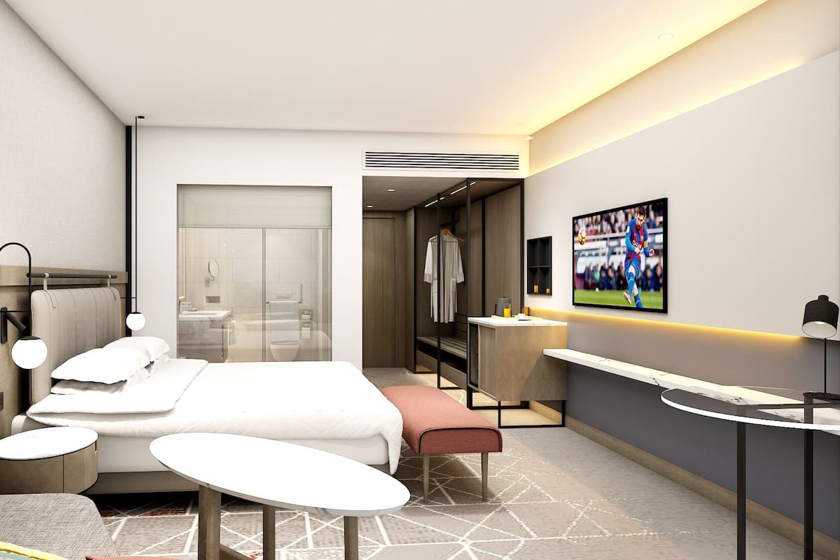 Minibar, in-room safe, desk, blackout curtains