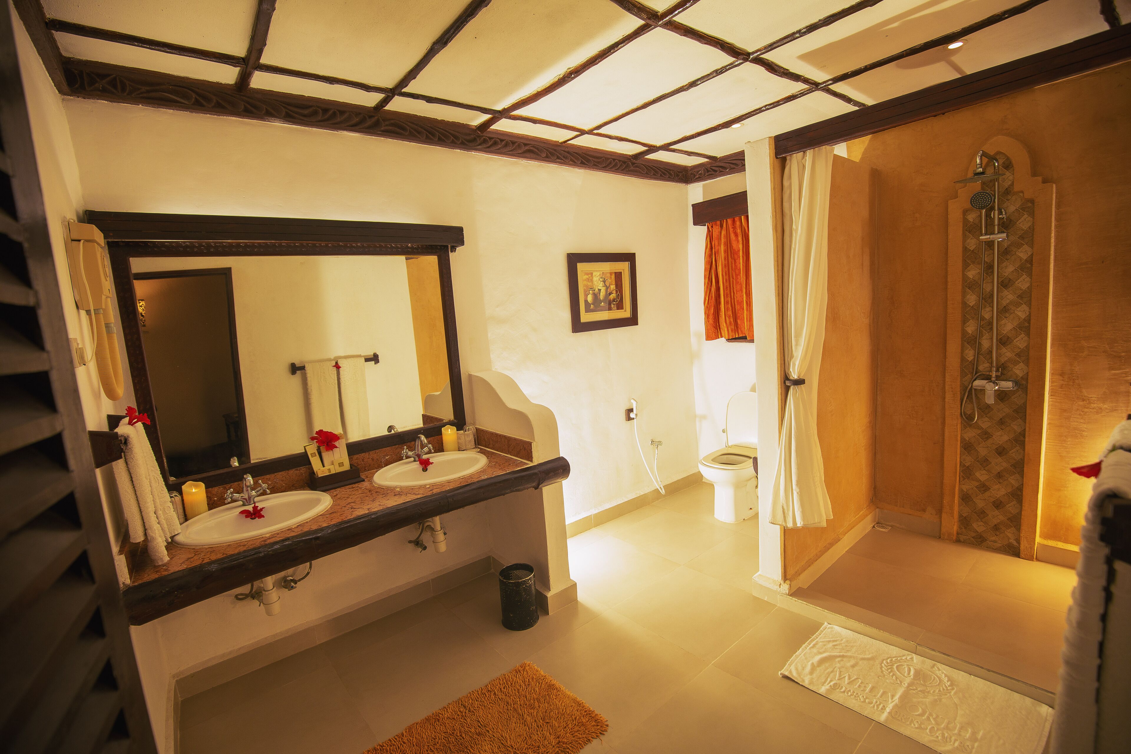 executive double or twin room, sea view | bathroom | free toiletries, hair dryer, bathrobes, slippers