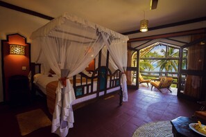 Executive Double or Twin Room, Sea View | Minibar, in-room safe, desk, laptop workspace