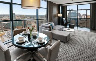 Executive Apartment, 1 Bedroom | Premium bedding, in-room safe, desk, laptop workspace