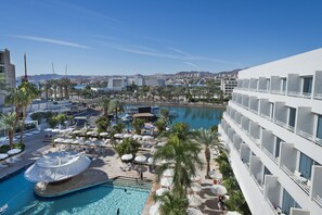 Outdoor banquet area