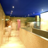 Salas de tratamientos para parejas, sauna, bañera de hidromasaje 