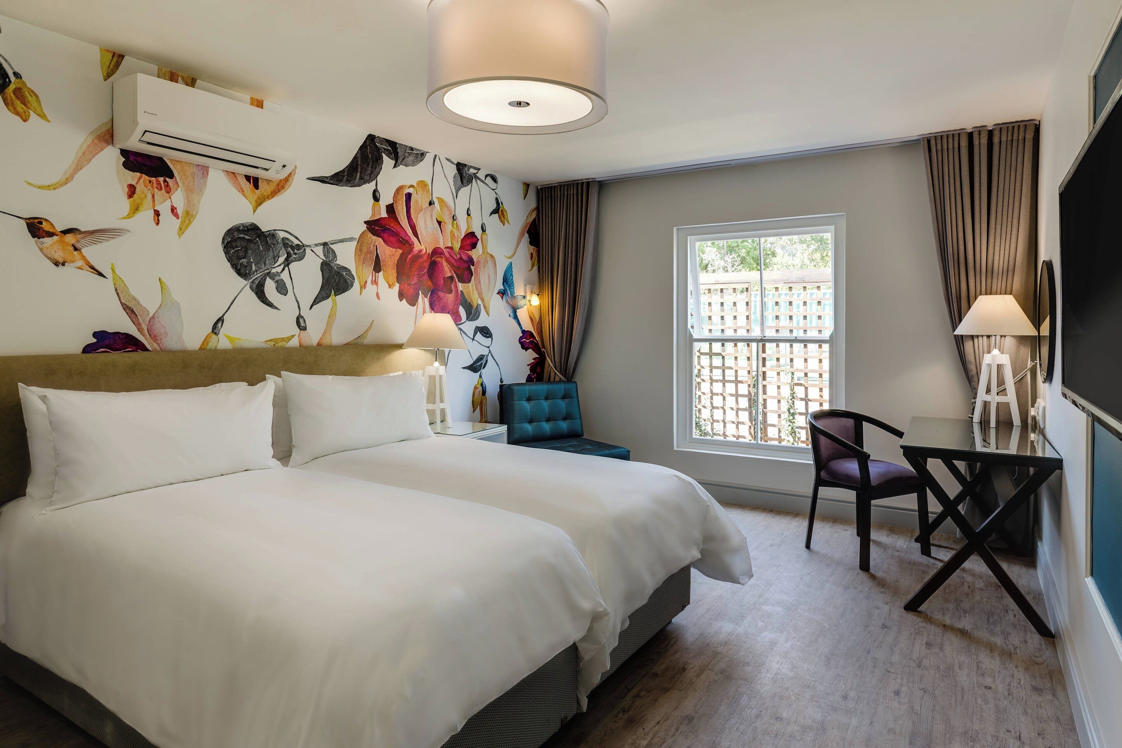 Room, 2 Twin Beds | Minibar, in-room safe, desk, blackout drapes