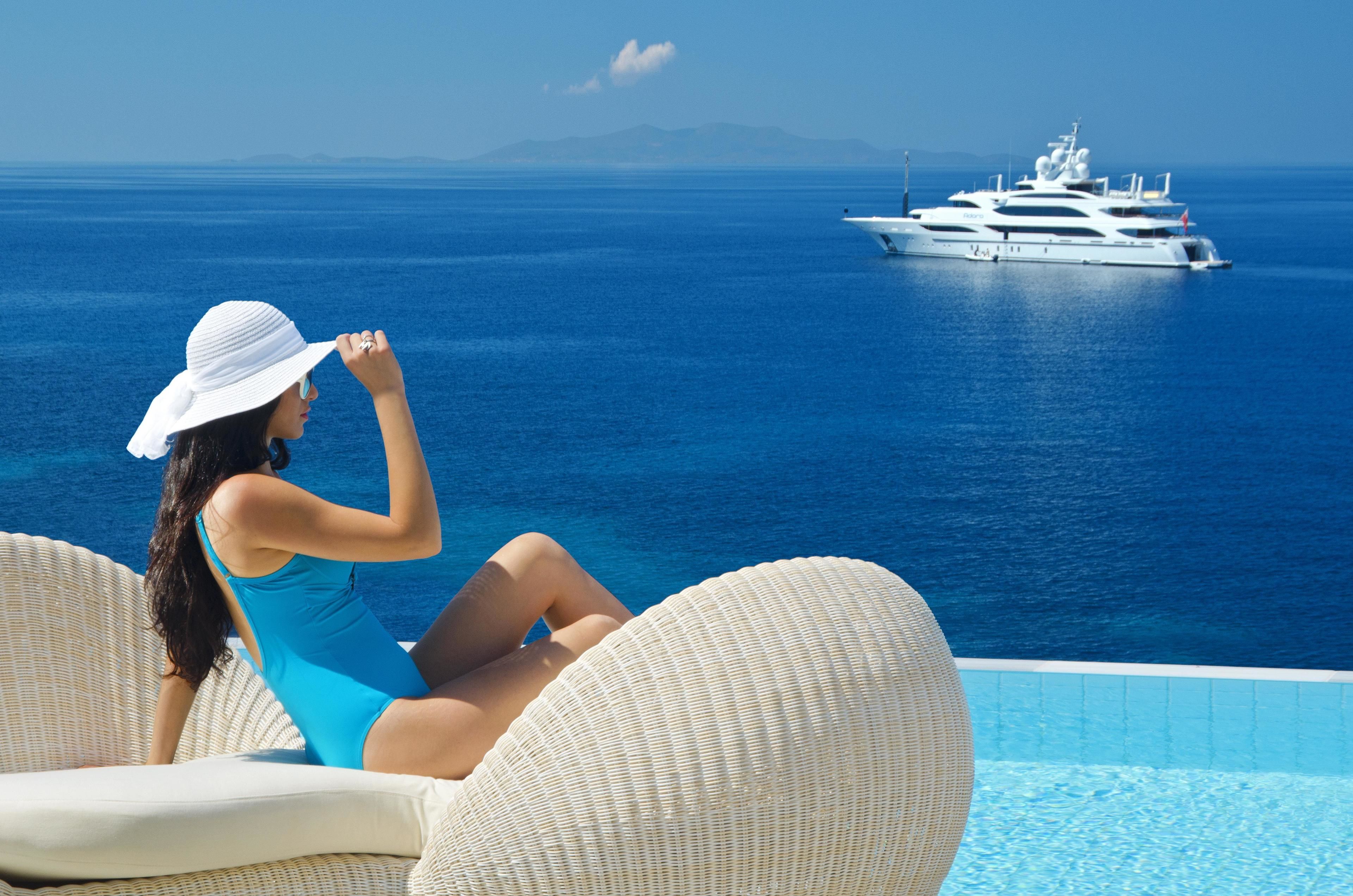 Utsikt mot havet/stranden