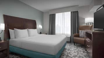 Seprai premium, meja kerja, dan ruang kerja ramah laptop