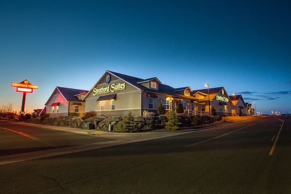 Front of property – evening/night