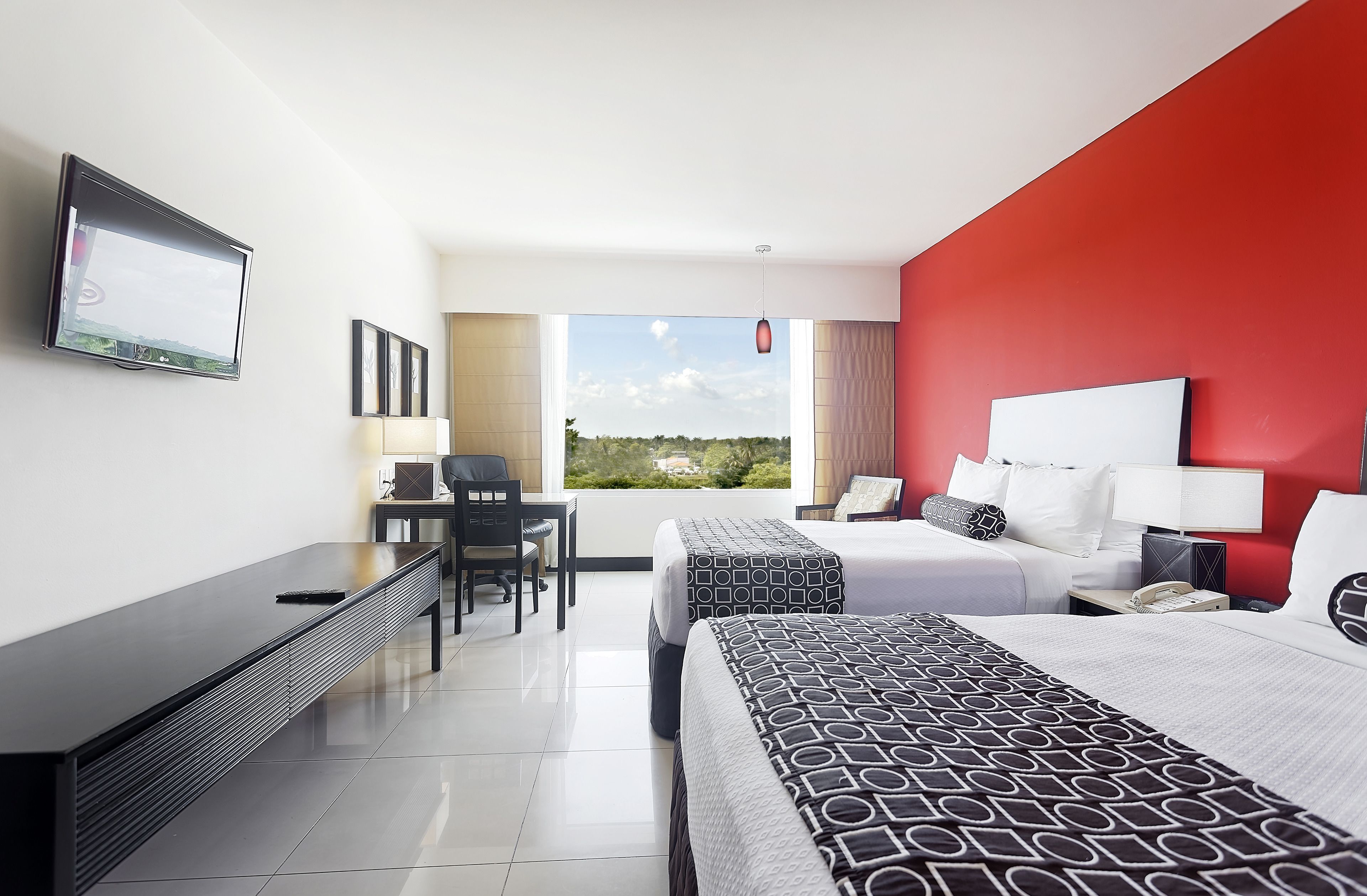 Junior Suite, 2 Queen Beds (Crowne) | Premium bedding, minibar, in-room safe, desk