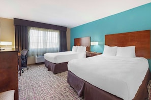 Standard Room, 2 Queen Beds, Non Smoking, Refrigerator & Microwave