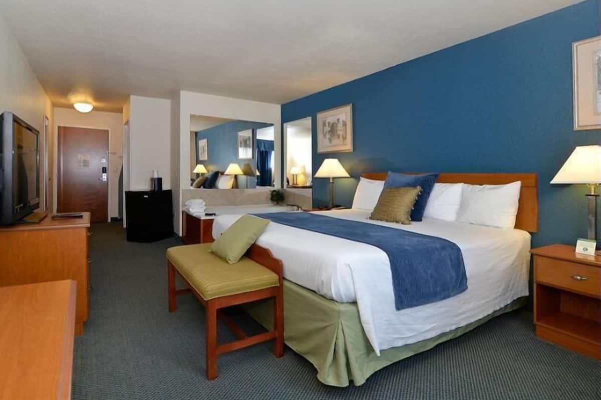 1 bedroom, premium bedding, desk, blackout drapes