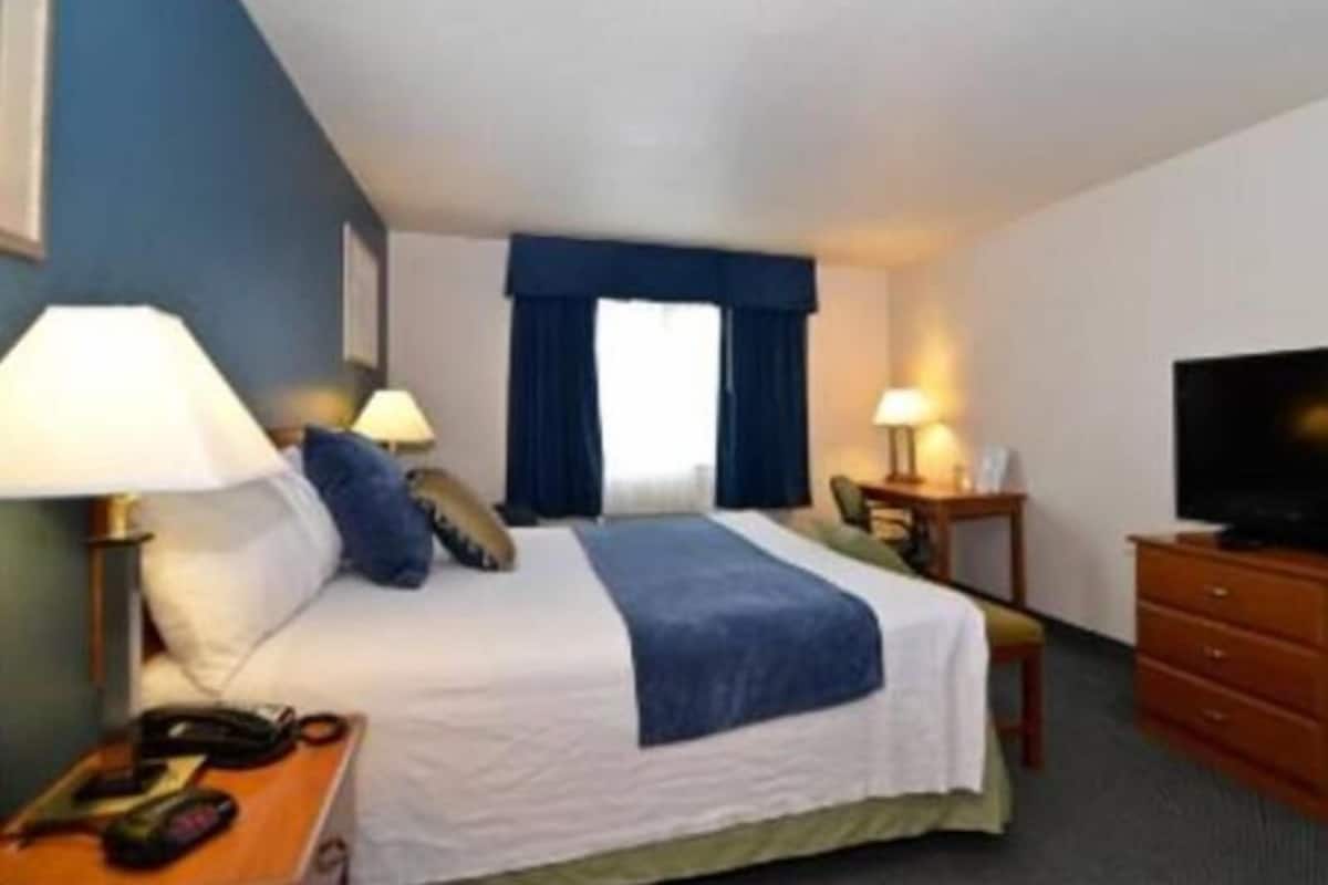 1 bedroom, premium bedding, desk, blackout drapes