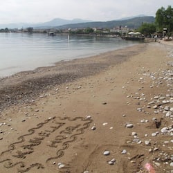 On the beach