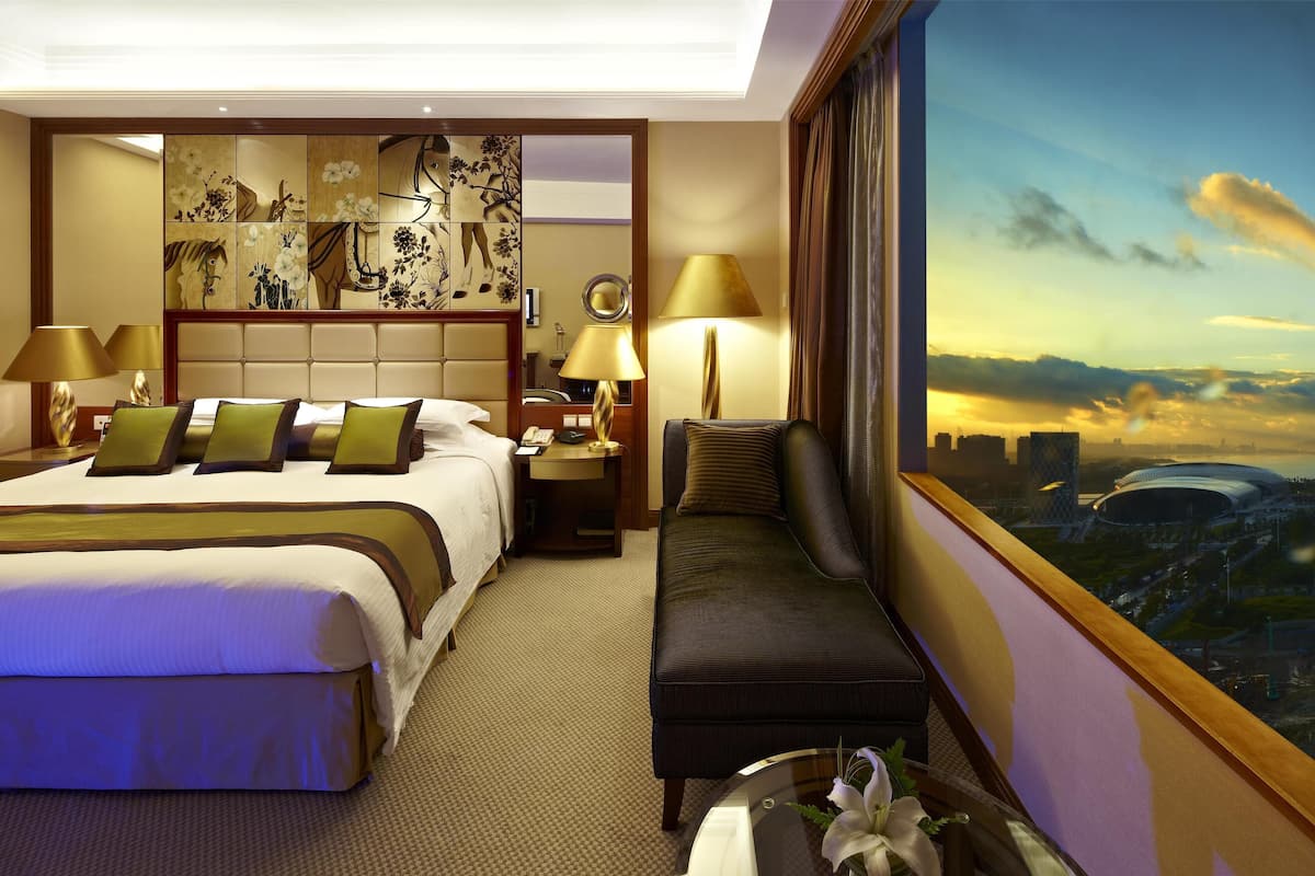 Literie de qualité supérieure, couette en duvet d'oie, minibar