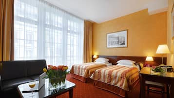 Hypo-allergenic bedding, in-room safe, individually decorated