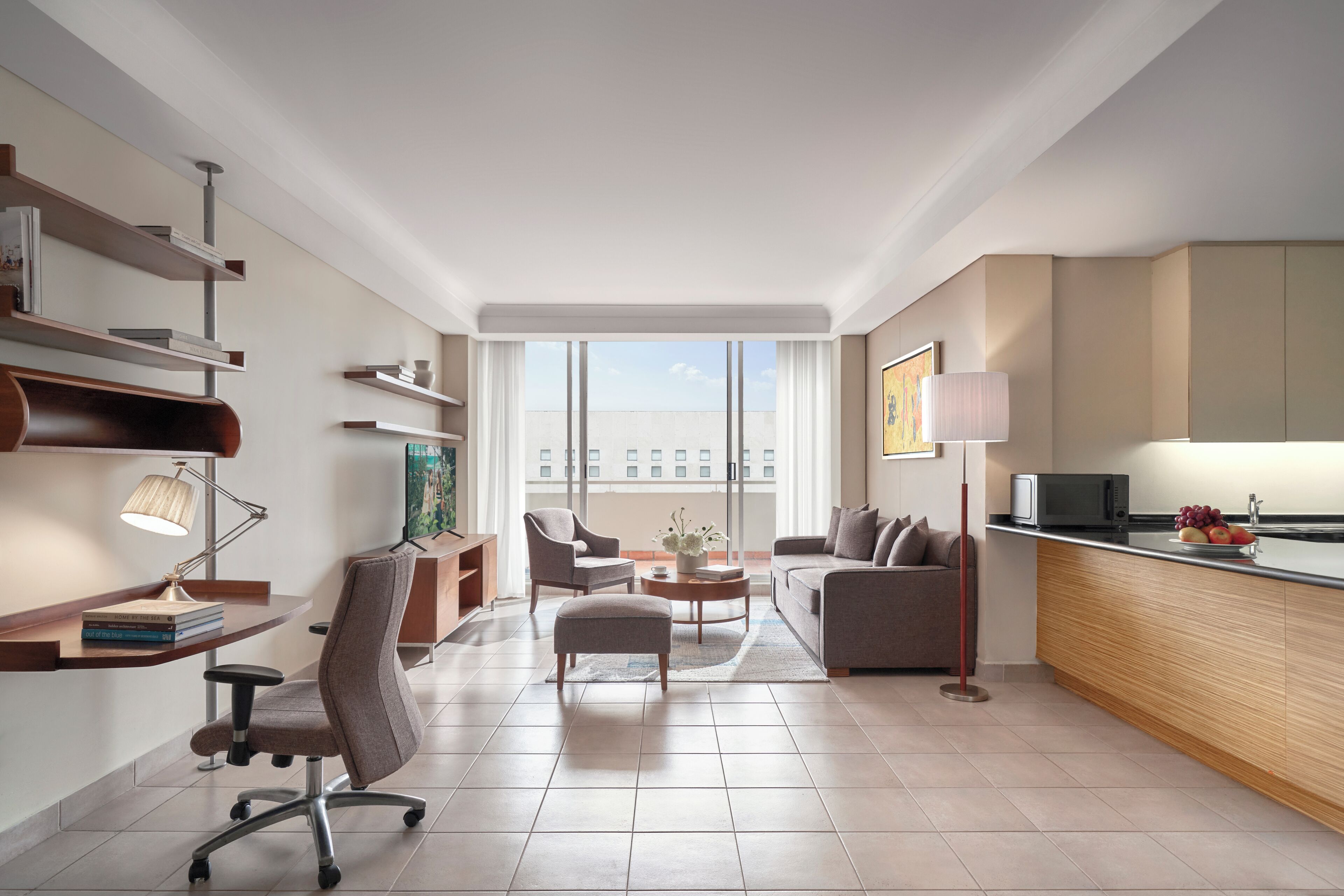 Executive-Zimmer, 2 Schlafzimmer (Apartment) | Wohnbereich