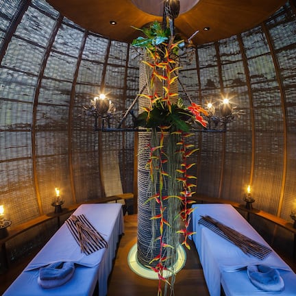 双人护理室、热水浴缸、身体护理、芳香疗法、体膜护理、身体磨砂