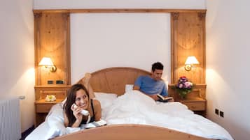 Doppia Comfort, vista montagna (Dolomiti) | Biancheria da letto ipoallergenica, minibar, una cassaforte in camera