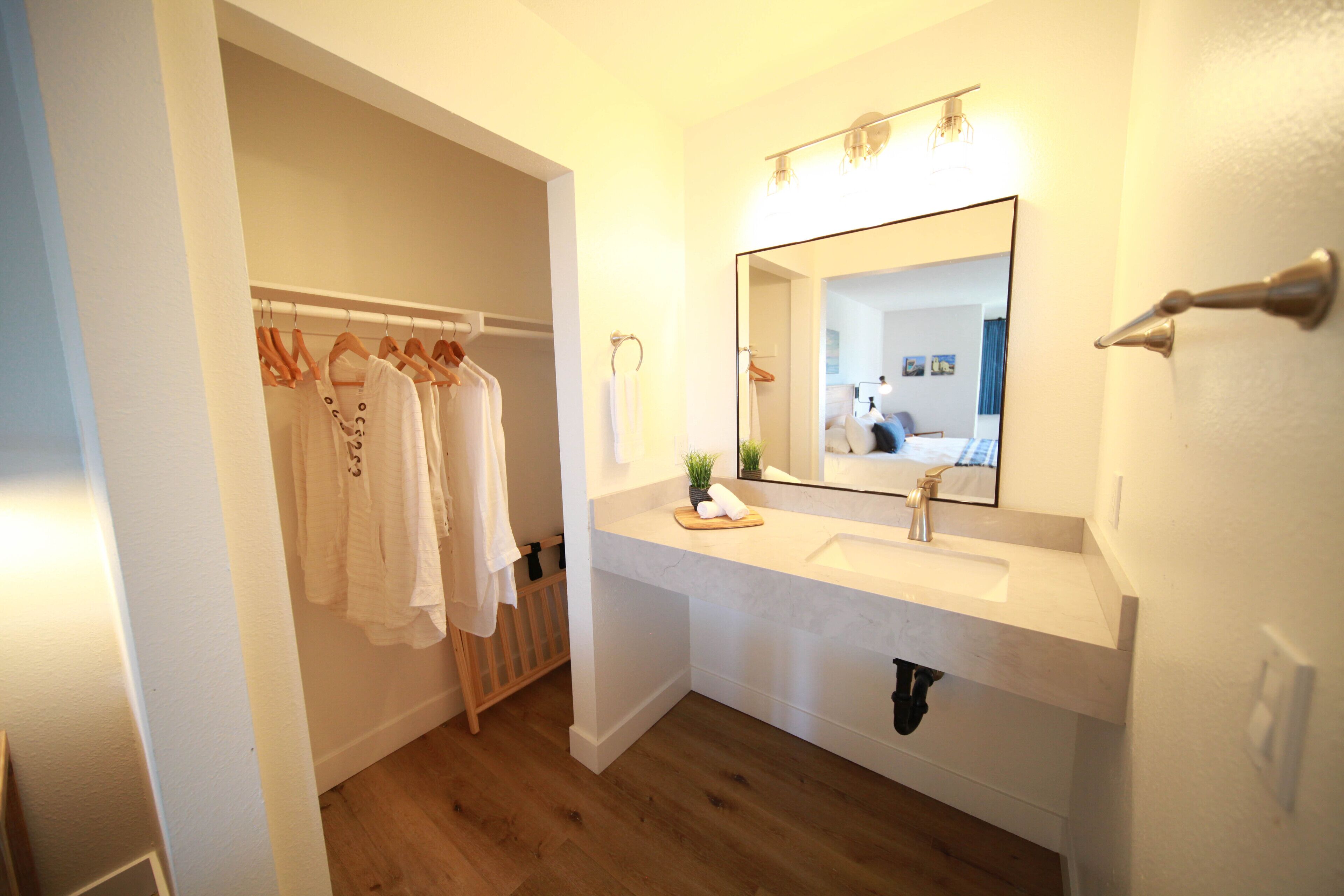 premium bedding, down duvets, desk, soundproofing