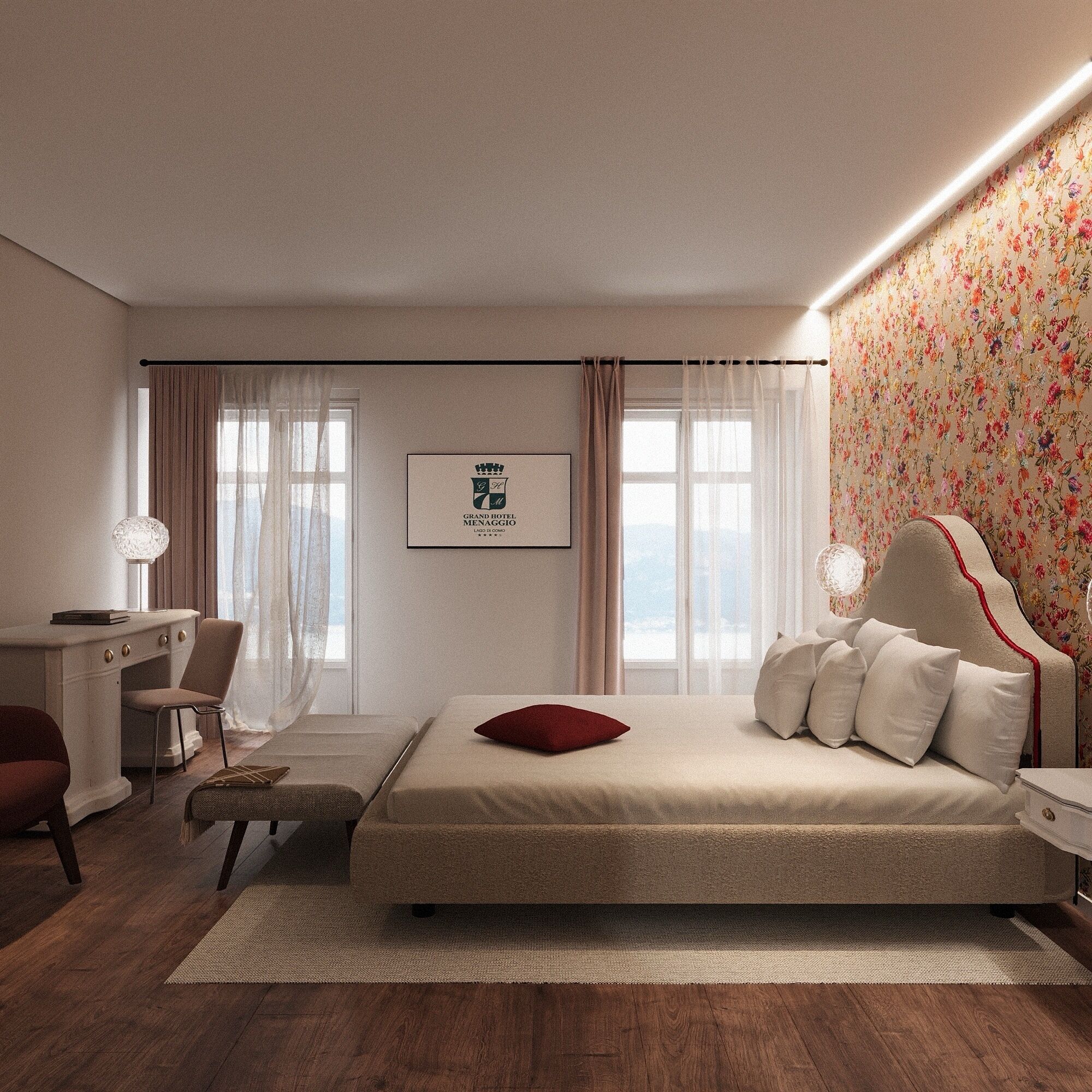 Down comforters, minibar, in-room safe, desk