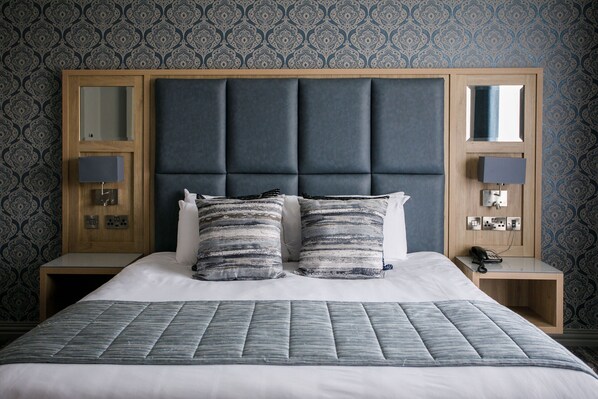 Desk, blackout curtains, iron/ironing board, free WiFi