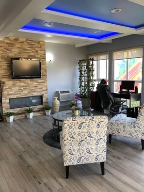 Mostrador para check-in y check-out