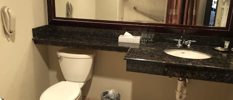 Presidential Suite, 1 King Bed with Sleeper Sofa | Bathroom | Combined shower/tub, free toiletries, hair dryer, towels