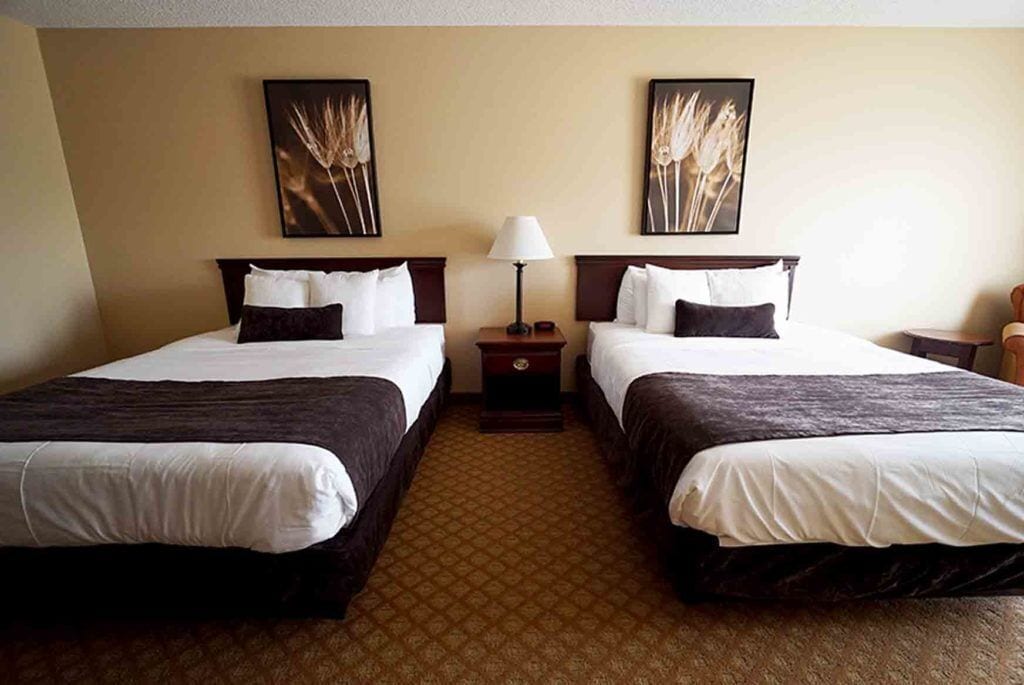 classic room, 2 queen beds, non smoking | desk, blackout curtains, iron/ironing board, free wifi