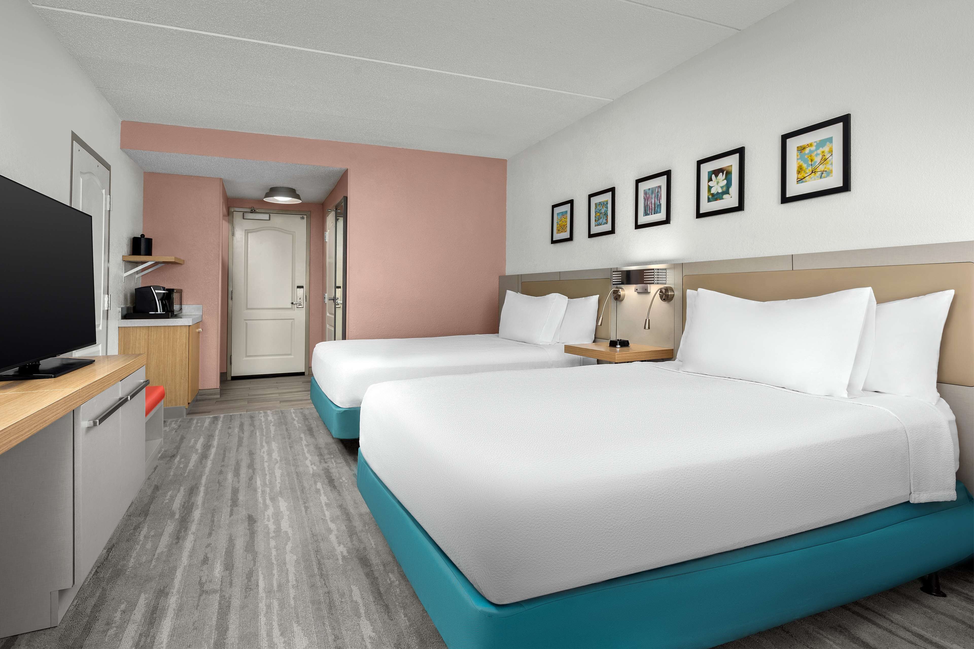 2 Queen Beds | Premium bedding, down comforters, in-room safe, desk