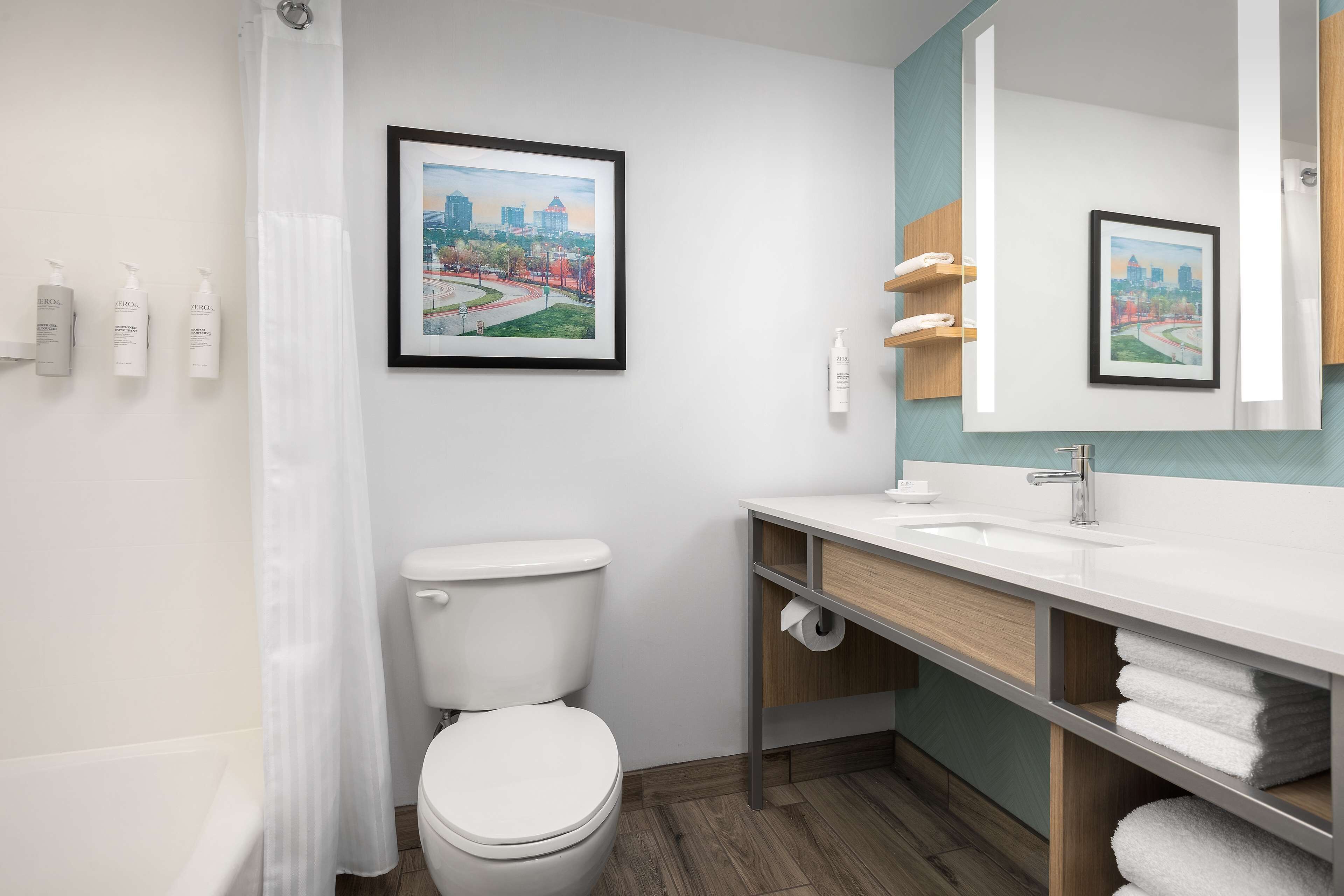 free toiletries, hair dryer, towels, soap