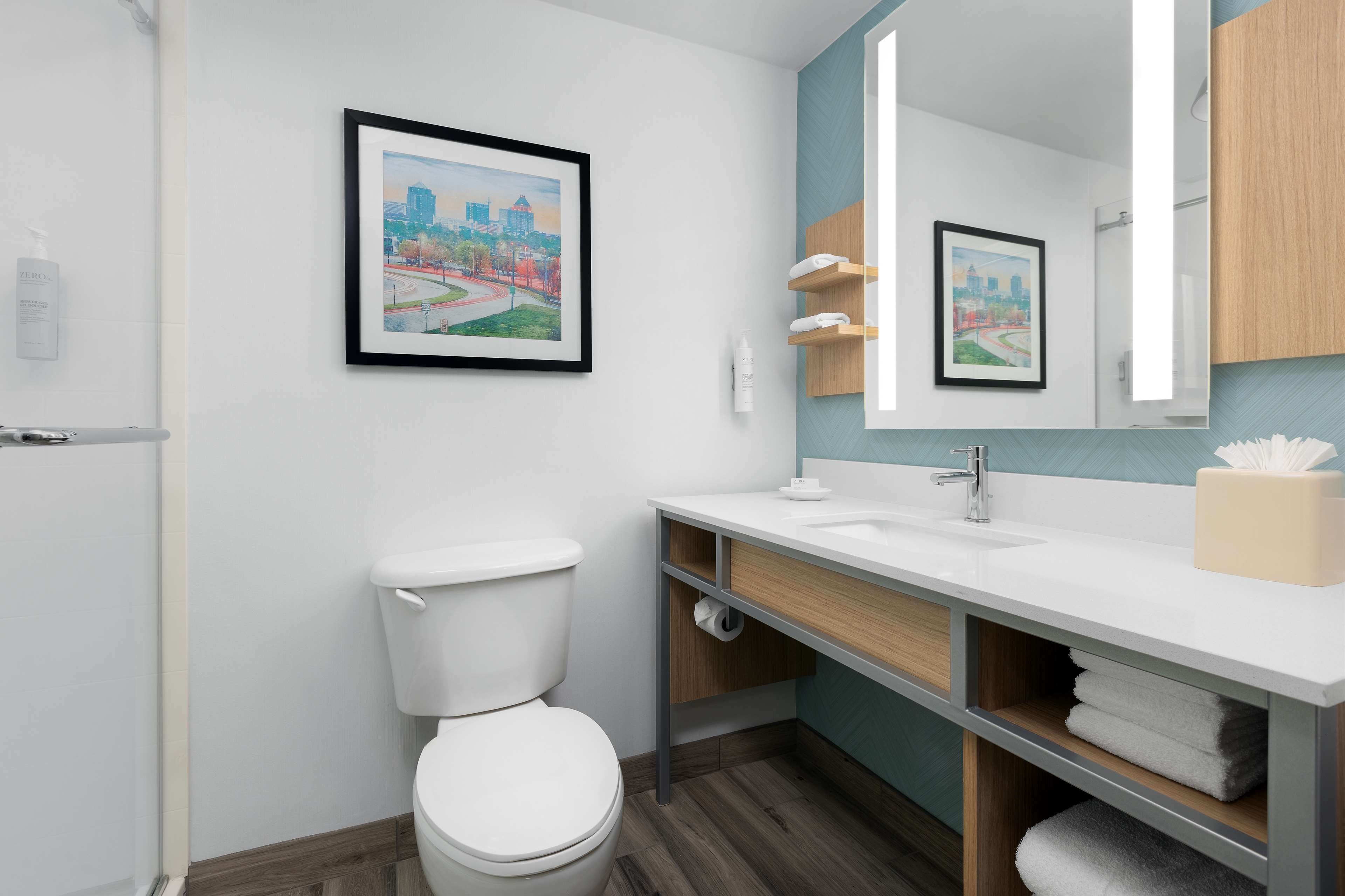 1 king bed junior suite | bathroom | free toiletries, hair dryer, towels, soap