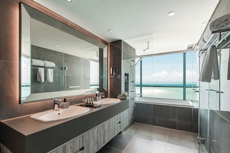 Free toiletries, hair dryer, slippers, bidet. Ascott Gurney Penang