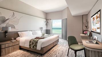 Peralatan tempat tidur premium, gebar bulu kapas, peti besi dalam bilik