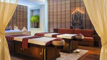 Couples treatment room(s), sauna, hot tub, steam room, body treatments